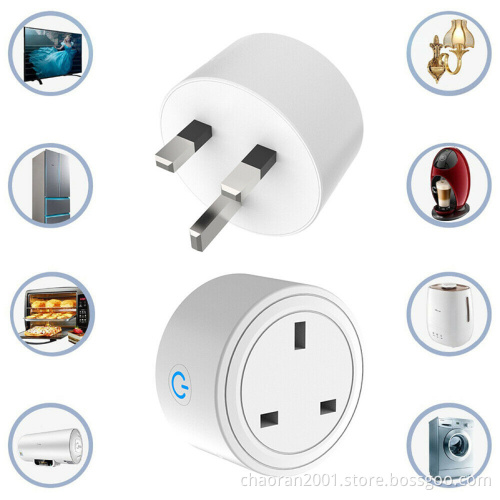 Wholesale Wifi Alexa Google 240V 10A UK Socket Smart Plug tuya